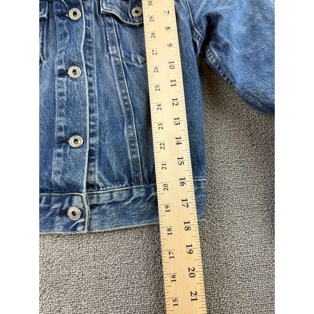 Y2K Replay Denim Jacket Women XS Blue‎ WV704 Trucker Button Front Cotton Pockets - Picture 9 of 10